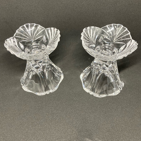 Marc Aurel Nachtmann Vintage Crystal Candleholder Set - Picture 2 of 6